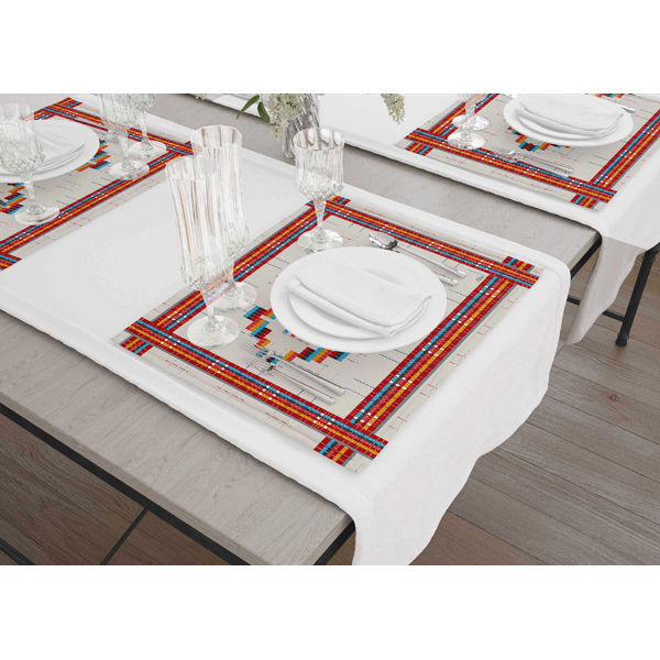 Boho -1 Amerikan Servis 6 Lı Set - 50 x - 2