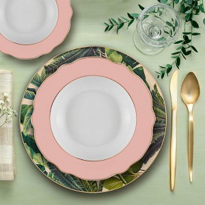 Botanıca 24 Par Yemekseti Bone Porselen - TepeHome