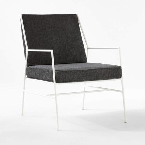 Brainy Metal Sandalye Berjer Beyaz - 1