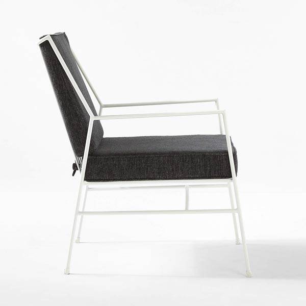 Brainy Metal Sandalye Berjer Beyaz - 5
