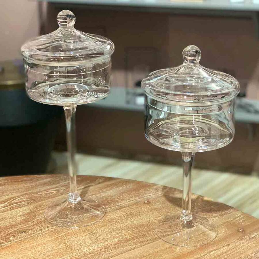 CAM AYAKLI KURABİYELİK 17 X 40 CM - 1