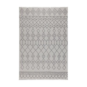 Casa Cotton Gri Antrasit Halı 21646A - TepeHome