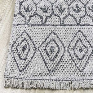 Casa Cotton Gri Antrasit Halı 21646A - 4