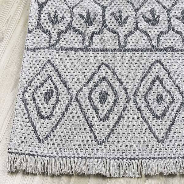 Casa Cotton Gri Antrasit Halı 21646A - 4