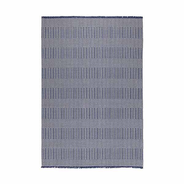 Casa Cotton Gri Lacivert Halı 21409A - 1