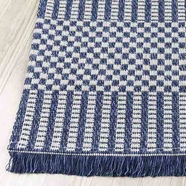 Casa Cotton Gri Lacivert Halı 21409A - 3