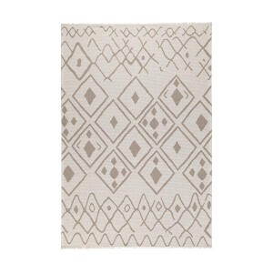 Casa Cotton Krem Vizon Halı 21645A - TepeHome