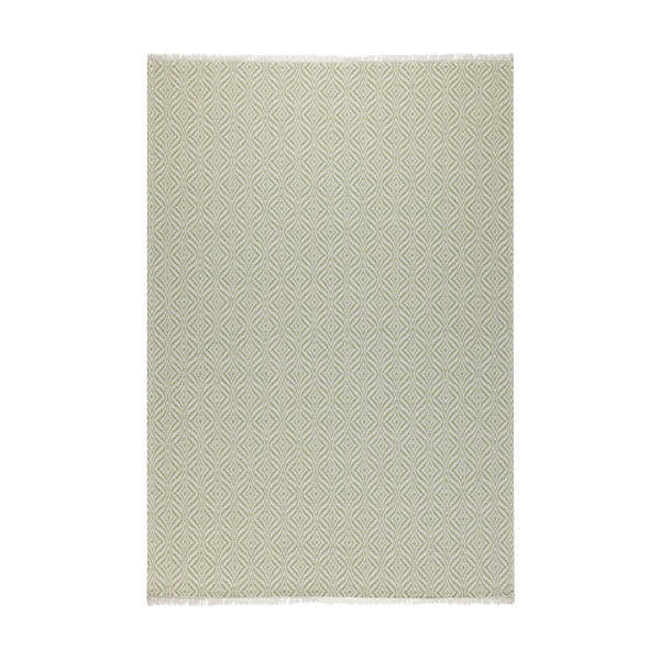 Casa Cotton Yeşil Krem Halı 21403A - 1