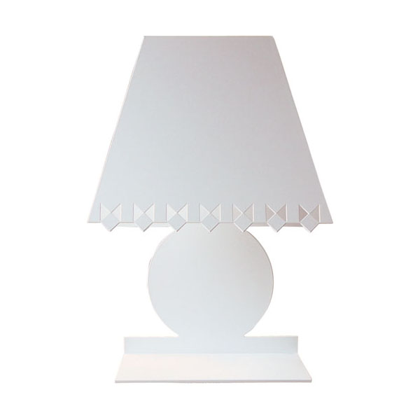Cat Lamp - Beyaz Metal Abajur - 1