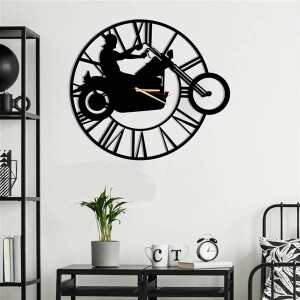 Chopper Metal Duvar Saati - TepeHome