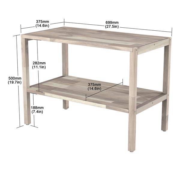 Çok Amaçlı Bench Fsc Acacia Organic Whit - 4