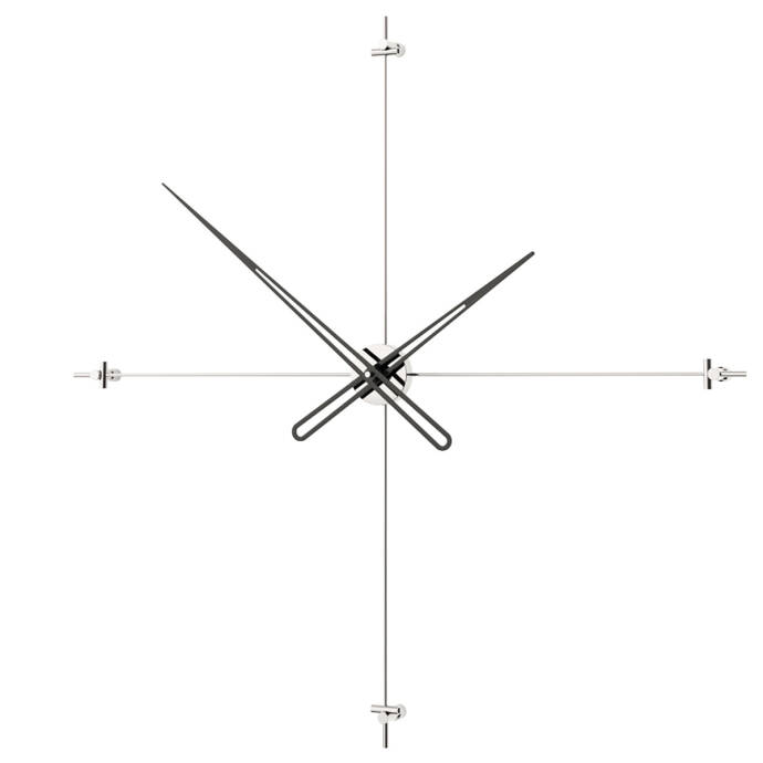 Compass90Silver Dekoratif Duvar Saati - 1