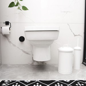 Çöp Kovası Tuvalet Fırçası Seti Beyaz - 3