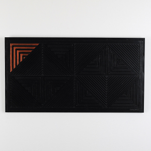 Copper Stripe Art Tablo - TepeHome