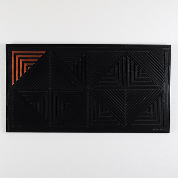 Copper Stripe Art Tablo - 1