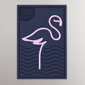 Cute Flamingo Tablo - TepeHome