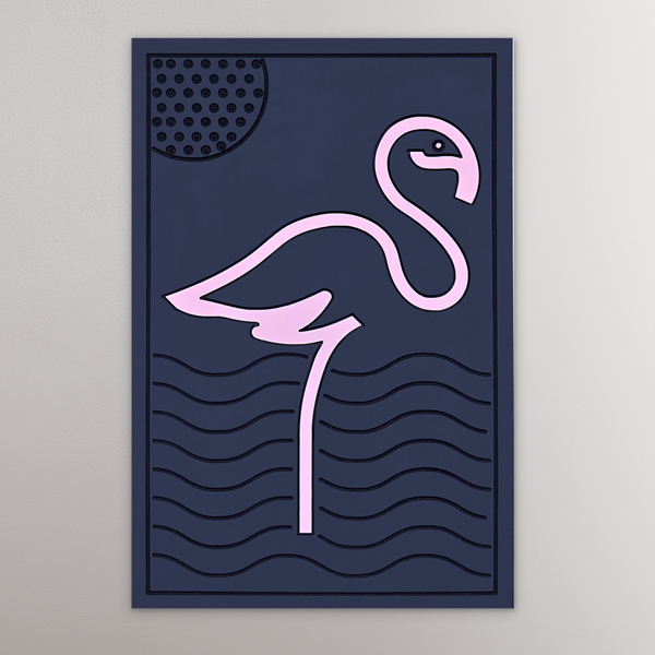 Cute Flamingo Tablo - 1