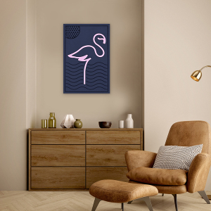 Cute Flamingo Tablo - TepeHome (1)