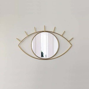 Cyclops Sarı Kaplama Dekoratif Ayna - 4
