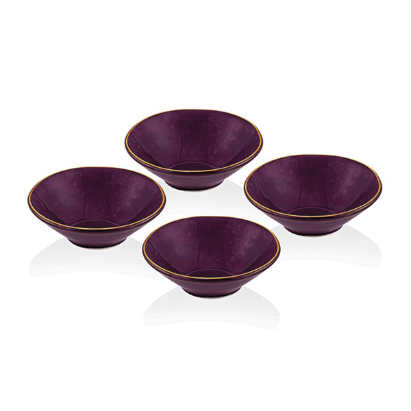 Deep Sosluk 10 Cm Mor 4 Lü Set - 1