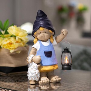 Dekoratif Obje Fenerli Küçük Kız - TepeHome (1)