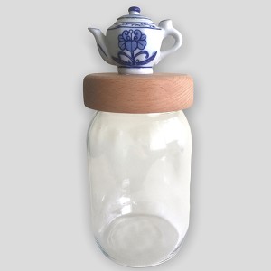 Demlikli Orta Cam Kavanoz - TepeHome (1)