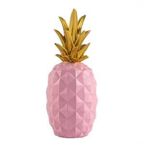 Dev Ananas Pembe Gold Dekoratif Obje - TepeHome