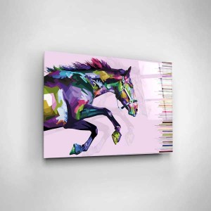 Digi-Art Colorful Horse Cam Tablo - 3