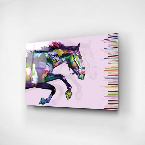 Digi-Art Colorful Horse Cam Tablo - 4