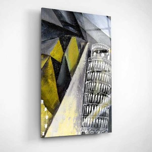 Digi-Art Pisa Kulesi Cam Tablo - 3