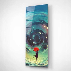 Digi-Glass Red Umbrella Cam Tablo - 4