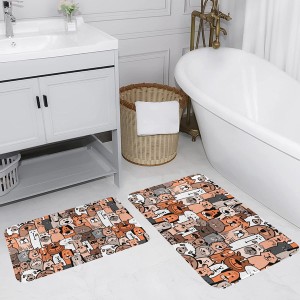 Dij. Baskılı 2'Li Banyo Paspas Tkm1 - TepeHome (1)
