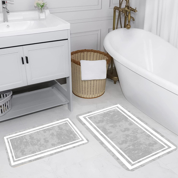 Dij. Baskılı 2'Li Banyo Paspas Tkm1 - 3