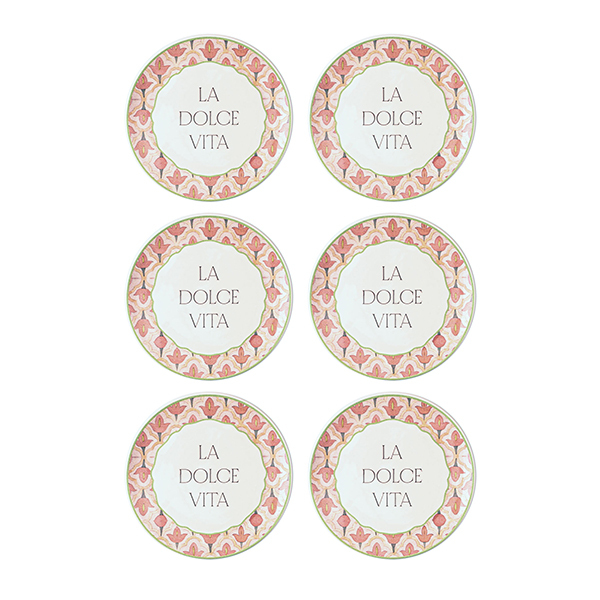 Dolce Vita Pasta Tabağı 6lı Set 19 cm DV - 1
