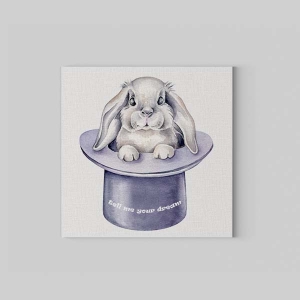 Dreamer Rabbit Kanvas Tablo - 3