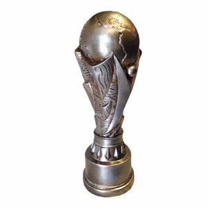 Dünya Kupası Biblo Gümüş Polyester - TepeHome