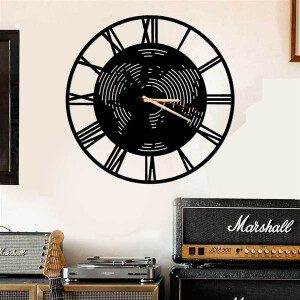 Dünya Metal Duvar Saati 60x60 - 4