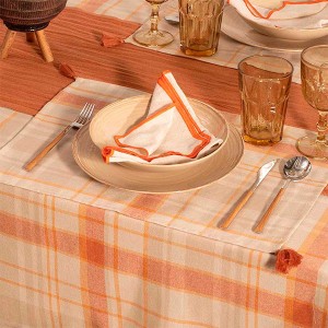 Ekose Amerikan Servis 45X30Cm - 4 Lü Set - TepeHome