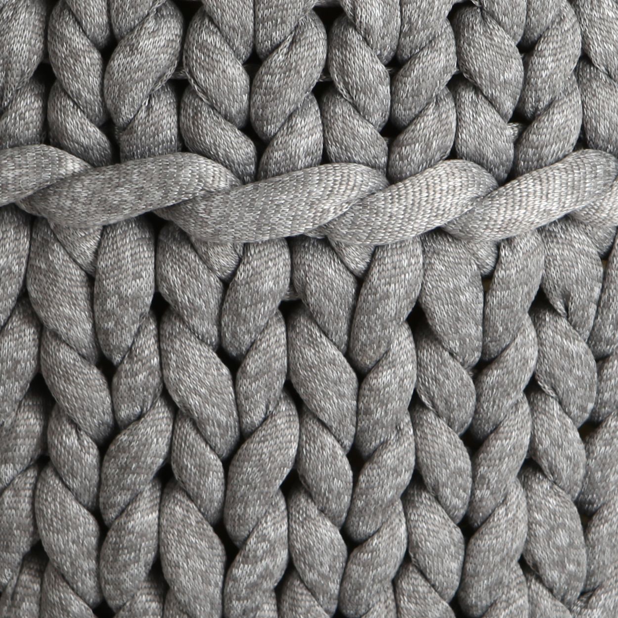 El Örgüsü Ayaklı Puf Açık Gri EV TEKSTİLİ TepeHome