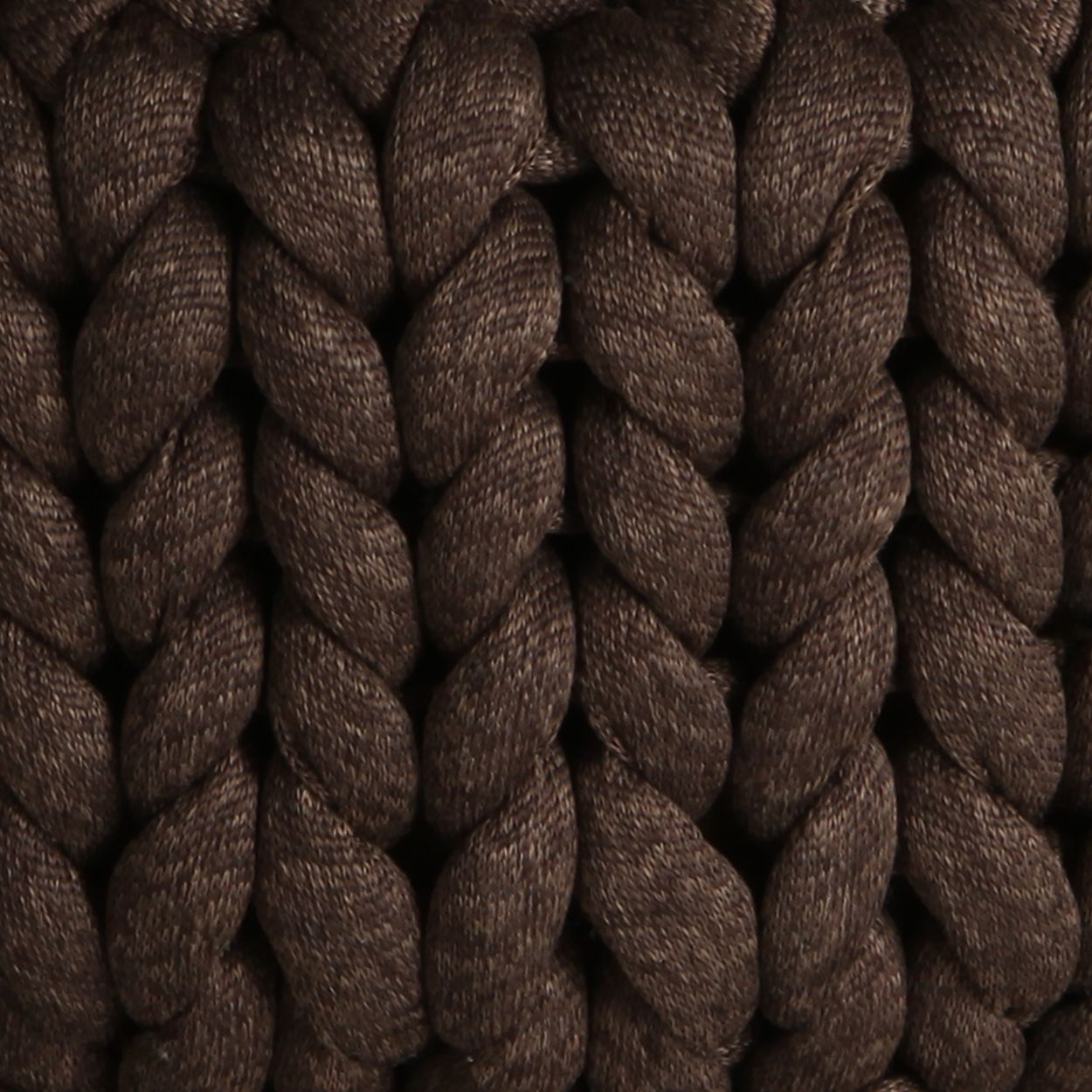 El Örgüsü Ayaklı Puf Kahve Melanj EV TEKSTİLİ TepeHome