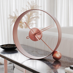Endless Rose Gold Dekoratif Masa Saati - TepeHome