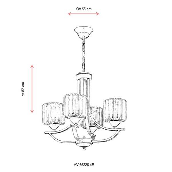 AV-65226-4E Eskitme Modern Avize - 2