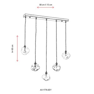 AV-1776-5EY Eskitme Modern Avize 80x13 - TepeHome (1)