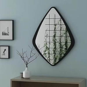 Estetik Ahşap Ayna Ev Dekorasyonu 70x95 - TepeHome