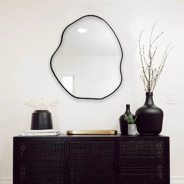 Estetik Ahşap Banyo Aynası 40x47 - 4