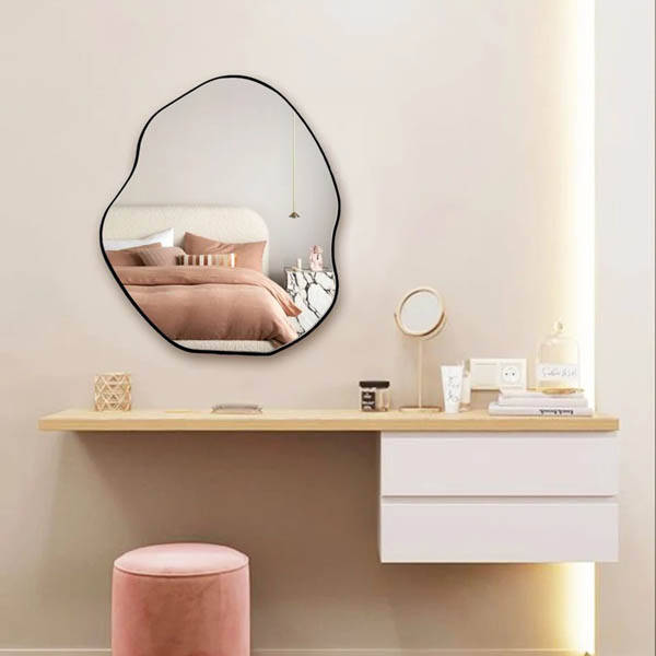 Estetik Ahşap Banyo Aynası 40x47 - 5