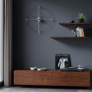 Eternal60Silver Dekoratif Duvar Saati - TepeHome (1)
