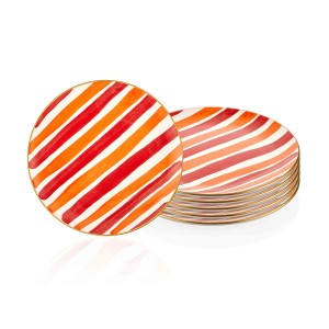 Fez Servis Tabağı 6lı Set - 26cm Kırmızı - TepeHome (1)