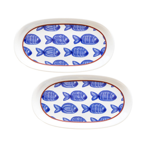 Fish Oval Servis 2li 26 cm - TepeHome