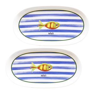 Fish Oval Servis 2li 29 cm - TepeHome